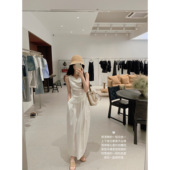 YYSTUFF 「清仓福利」智性姐姐套组气质荡领背心 H型直筒茧型半裙