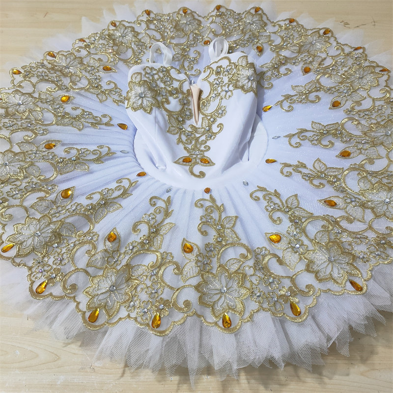 女童专业芭蕾舞裙舞蹈服儿童天鹅湖演出服tutu裙少儿小天鹅蓬蓬裙