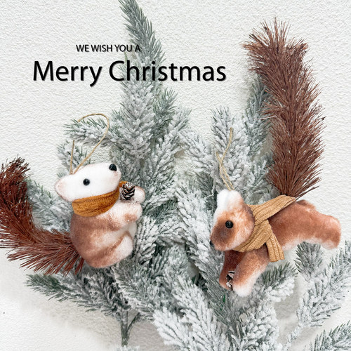 圣诞装饰品圣诞树松鼠装饰