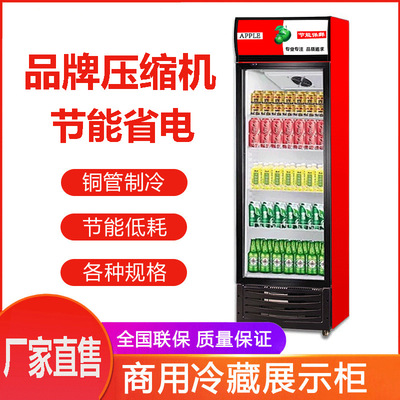 饮料柜冷藏展示柜商用保鲜柜冰箱立式单双开门大容量超市啤酒水柜