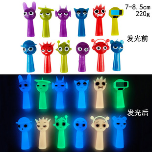 节奏盒子发光手办sprunki音乐游戏周边夜光版公仔模型玩具小摆件