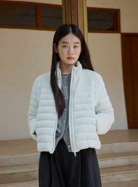 【EVERTRUE】90%白鸭绒轻羽绒服女2025冬季韩版立领宽松外套68061