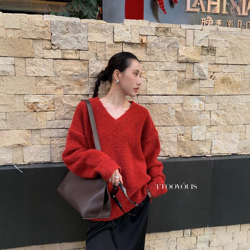 TTOOVOUIS冬季新款2426胖mm针织