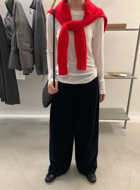 【EVERTRUE】羊毛2025秋冬季韩版纯色针织打底衫天丝上衣32721