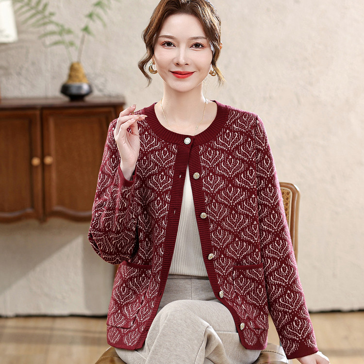 2026新款婚宴妈妈针织外套春秋