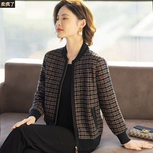 中老年妈妈洋气外套50岁棒球服休闲夹克中年妇女春秋装新款上衣服