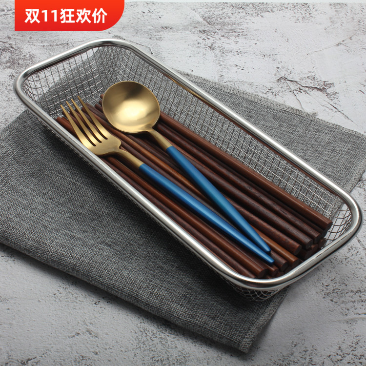 不锈钢大号筷子笼沥水架家用筷筒消毒柜网篮筷子收纳盒水果沥水篮