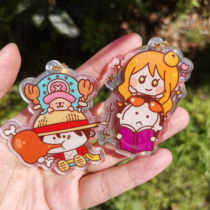 海贼王周边挂件onepiece钥匙扣挂件q版可爱 路飞乔巴娜美罗宾女帝