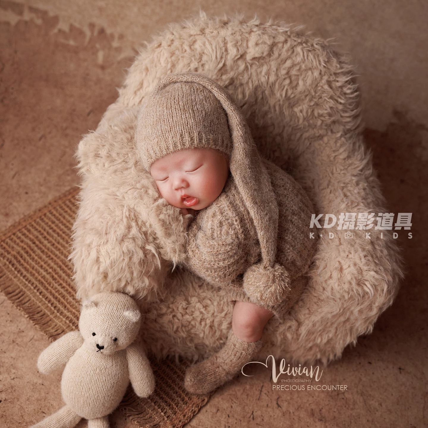 新生儿摄影服装影楼月子照道具宝宝拍照主题满月婴儿拍摄背景正版