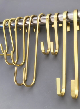 服装店S挂钩长钩金色钩子S钩S型挂衣服展示货架钩子 裤钩 挂包S勾