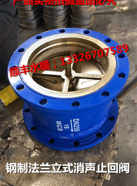 钢制法兰消声止回阀 HC41X-16立式止回阀 消音止回阀铸钢止回阀