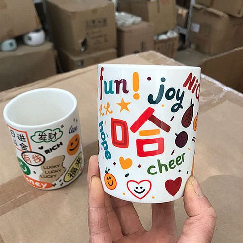 创意马克风高颜值陶瓷桌面小花盆