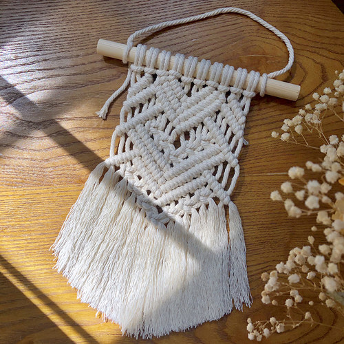 macrame编织挂毯diy材料包棉绳