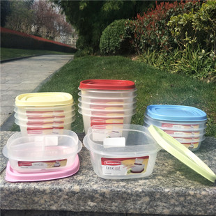 美国乐柏美层层叠密封保鲜盒1.2L1.6L便当饭盒4色学生碗餐盒