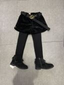 女童可亲子雪尼尔美人条加绒条绒短裤 亲情树 冬装 100～165