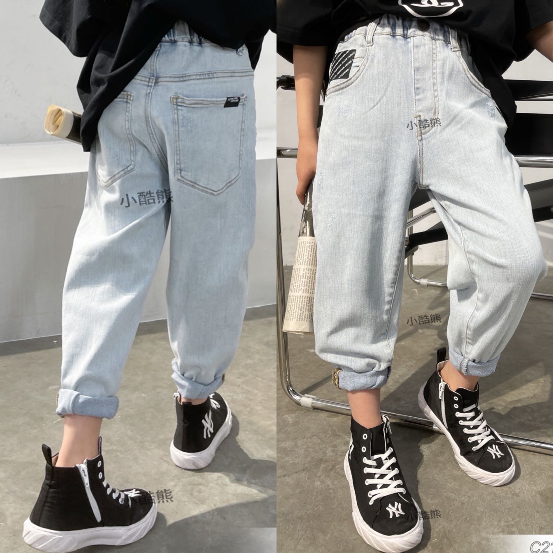 小酷熊品牌春装男童牛仔裤