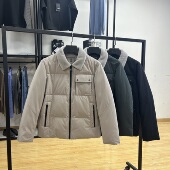 羊羔毛领 羽绒服秋冬保暖防风外套 90绒保暖商务简约休闲翻领男士