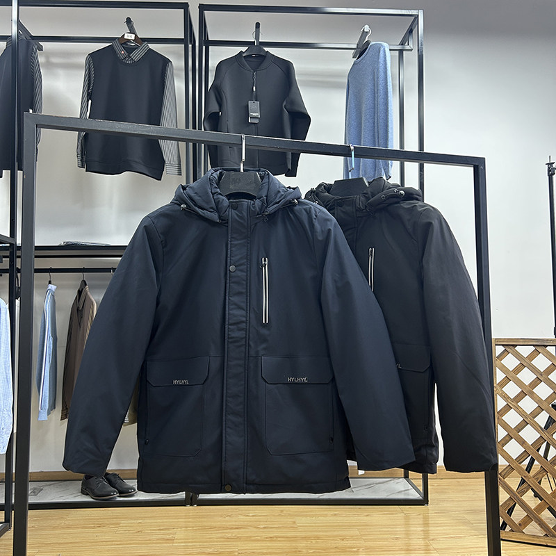 商务休闲加绒保暖连帽男士棉服外套秋冬季平整料防风御寒加厚棉衣,男装,棉衣,淘宝优惠券,粉丝福利购,淘宝优惠卷