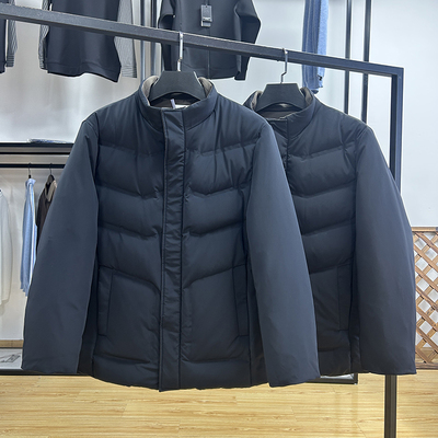 牛奶丝抗皱挺括有型商务休闲立领羽绒服秋冬季90绒保暖防风鸭绒服