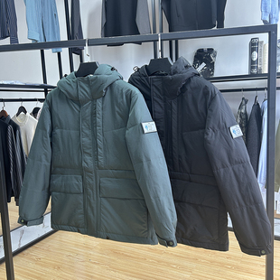 90白鸭绒简约时尚 保暖舒适鸭绒服外套潮 工装 连帽休闲羽绒服秋冬季