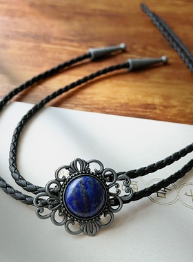 日韩商务正装版bolo tie波洛领带女衬衫领结领绳男士结婚项链饰品