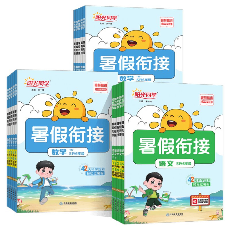 阳光同学暑假衔接作业上册下册
