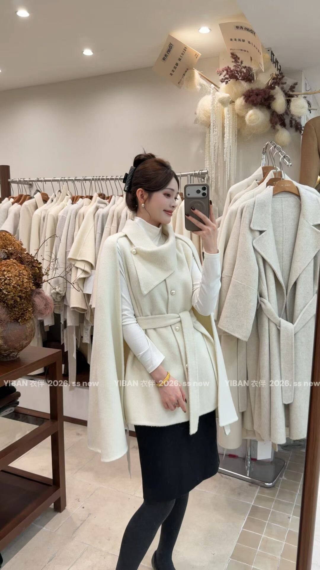 羊毛毛呢外套女2026新款冬季短外套