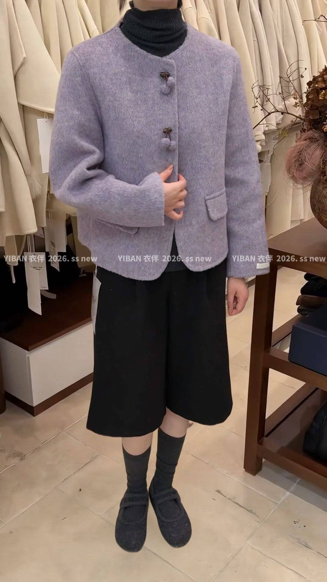双面呢大衣2026新款秋冬女短短外套