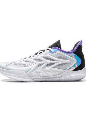 李宁正品2025新款闪击12标准白䨻后驱全掌䨻篮球鞋ABAV069