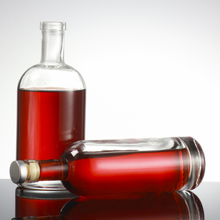 冰酒瓶玻璃空瓶375ml酒瓶创意高档红酒瓶500ml葡萄酒果酒玻璃酒瓶