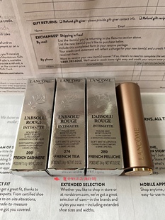 美版 289 正品 274 299 Lancome兰蔻粉金管小蛮腰羊绒口红196 现货