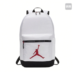 Jordan 经典大Logo基础款百搭聚酯纤维隔层书包背包双肩包