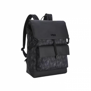 FILA/斐乐《黑武士》HERITAGE 大容量时尚休闲翻盖电脑包双肩包