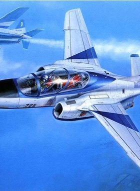 现货 长谷川 07216 1/48 T-4 战斗机 蓝色冲击波飞行表演队-a
