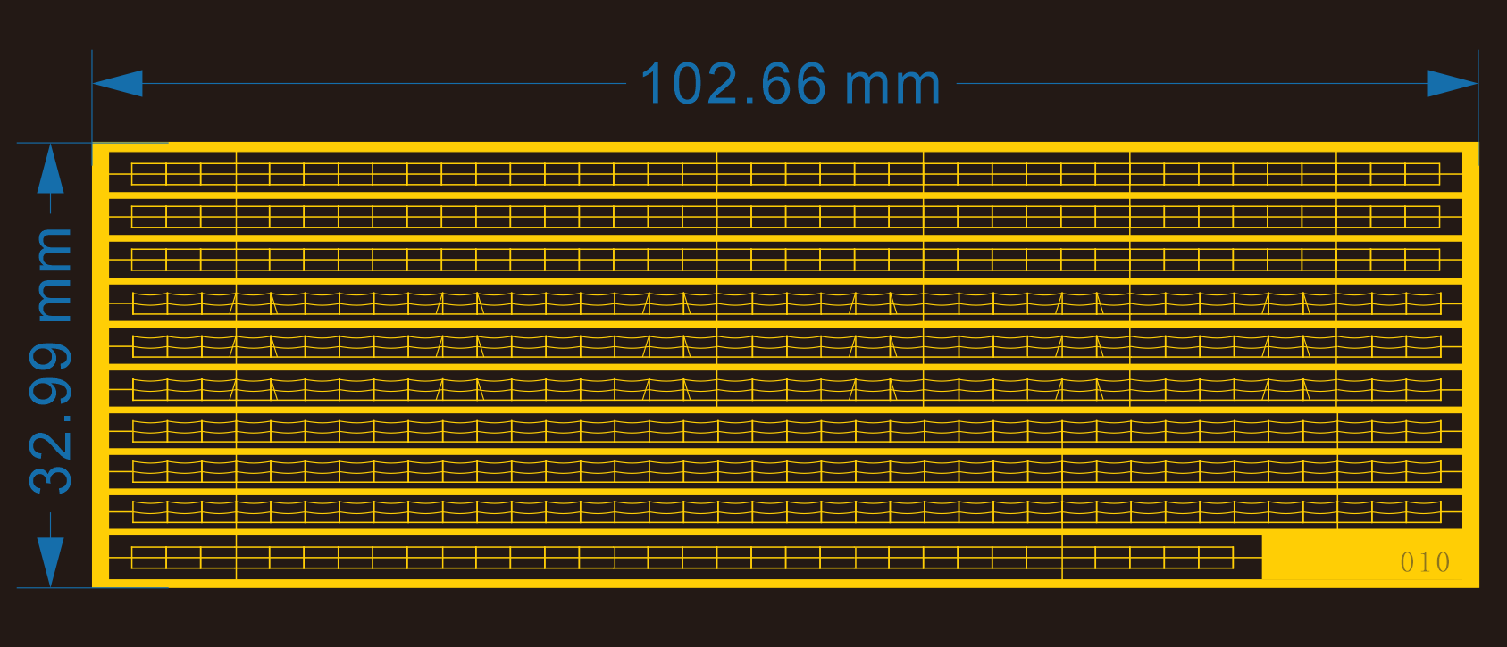 二段通用栏杆金属蚀刻片700模型