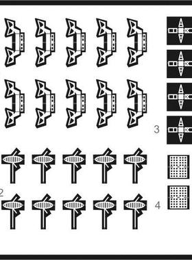 龙  1/700 美国海军 MK37 雷达 模型蚀刻片  L70061