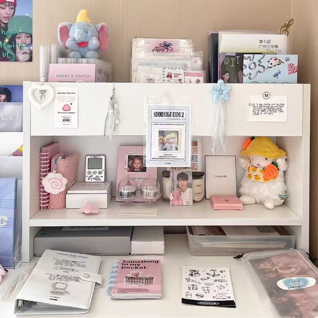 简约平替桌面小书架宿舍办公收纳