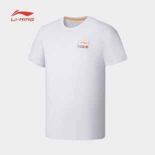 夏篮球系列舒适时尚 常规运动短袖 休闲T恤男款 李宁短袖 ATSS559