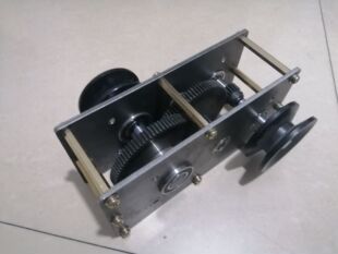 手摇发电机增速齿轮箱风力水力传动diy皮带轮变速箱减速箱可定做