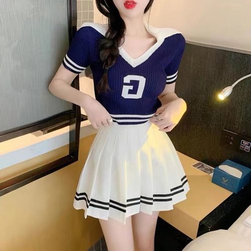 夏季纯欲辣妹短款修身t恤上衣女