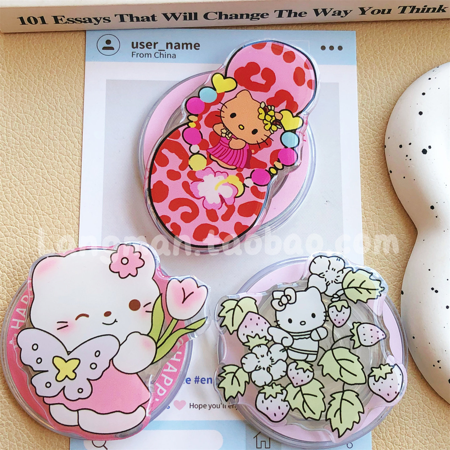 可爱郁金香仙子凯蒂猫手机支架