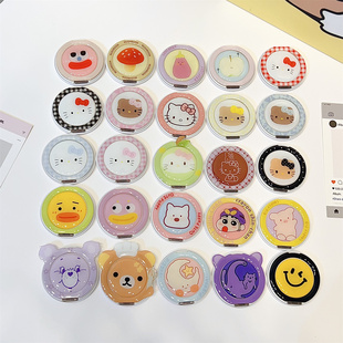 新款 支撑架背贴 可爱卡通360度齿轮旋转磁吸支架适用magsafe磁吸式