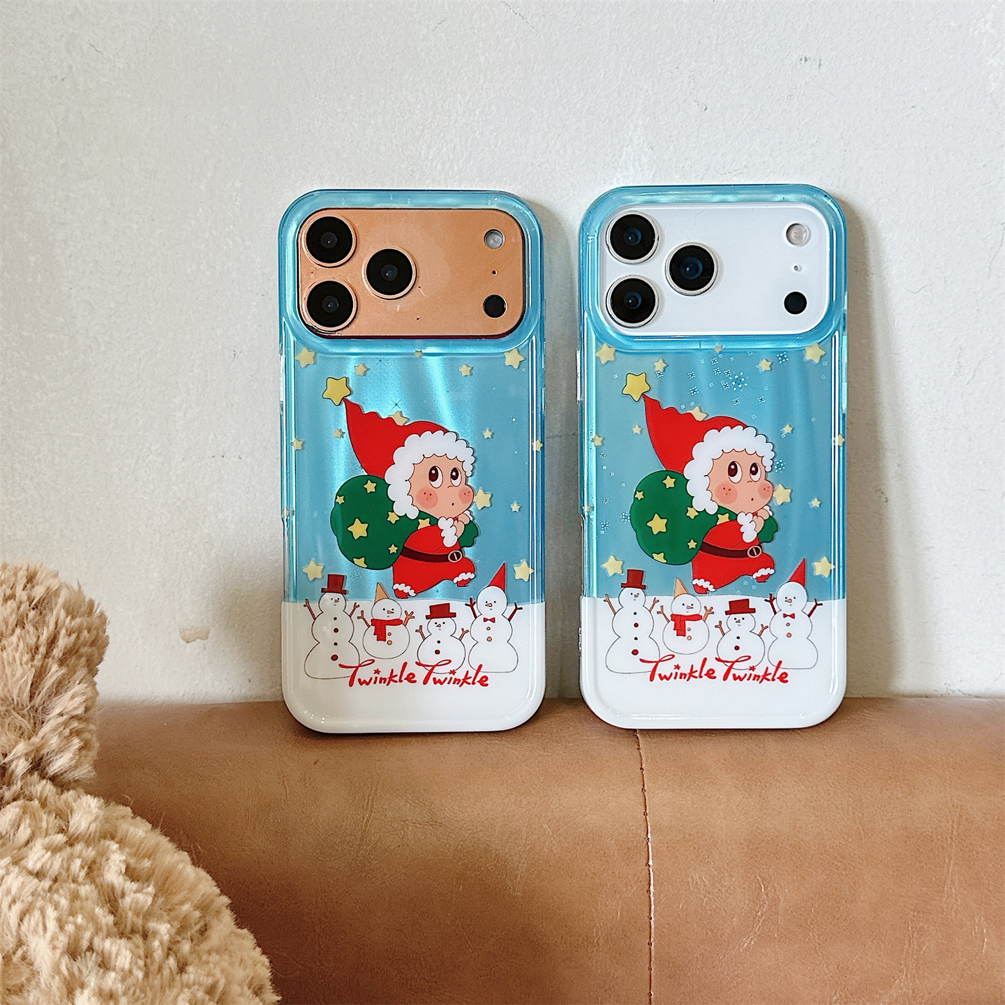 可爱趣味背圣诞礼物星星人适用iphone17promax手机壳苹果16promax新款全包15pro防摔保护套17卡通软壳14女款
