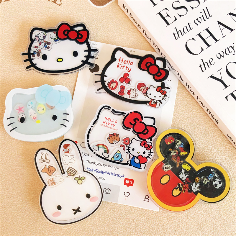 摇摇乐桌面粘贴手机支架可爱卡通