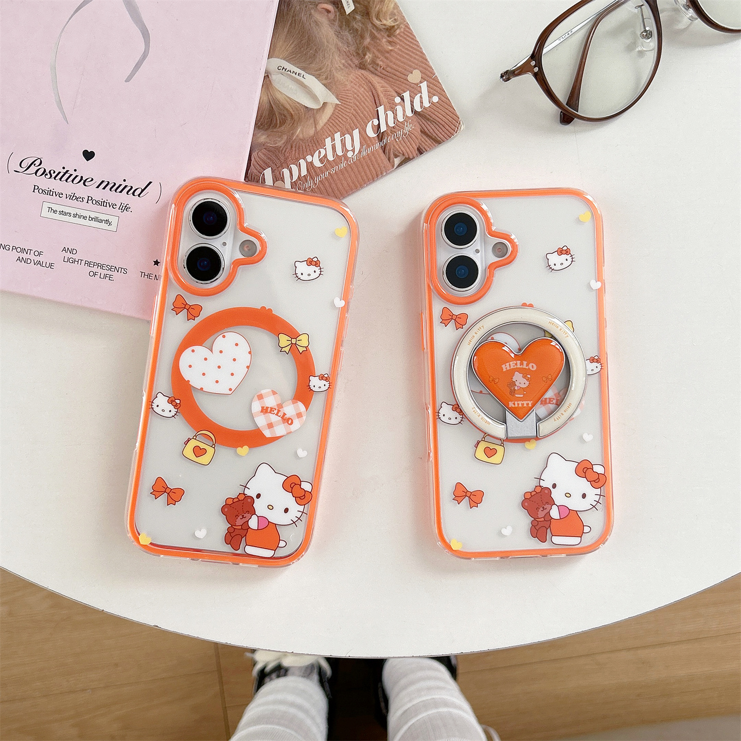 可爱卡通360度小熊KT猫手机壳