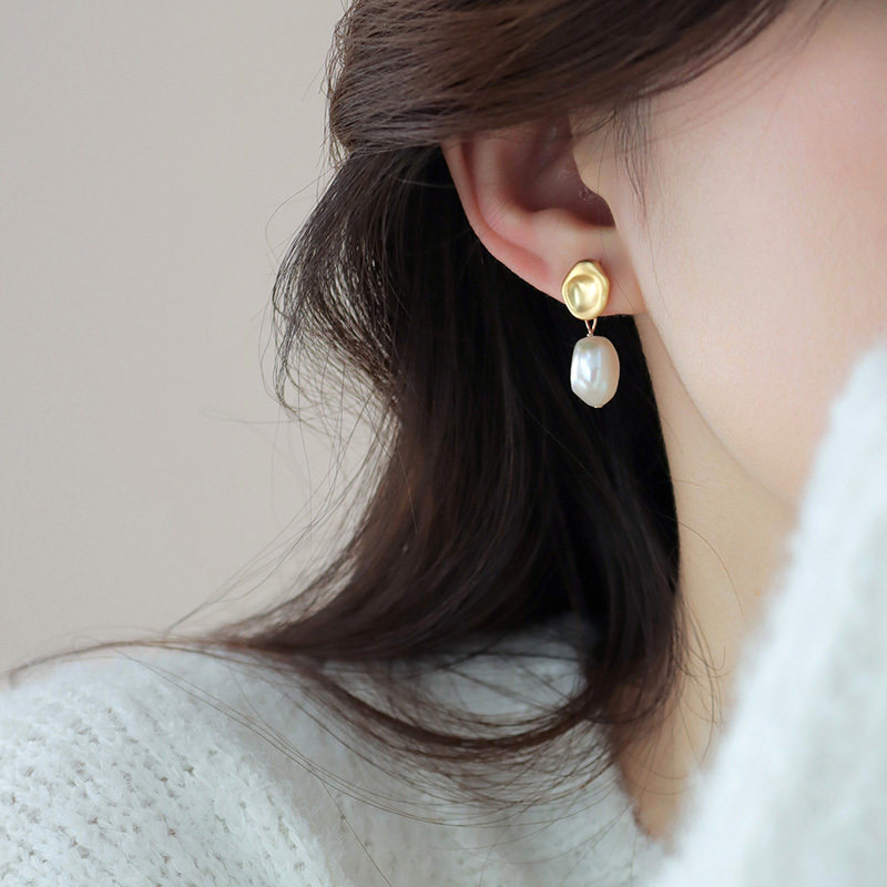 迷度S925银针小众设计感耳钉天然珍珠耳环耳夹仙女耳坠高级感耳饰,饰品/流行首饰/时尚饰品新,耳钉,淘宝优惠券,粉丝福利购,淘宝优惠卷