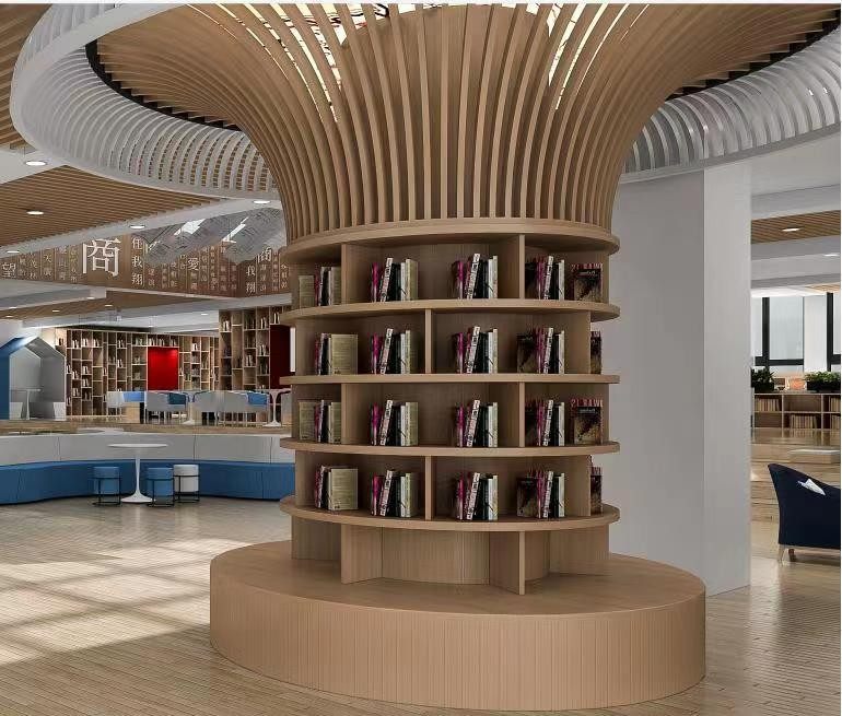 包柱子喇叭造型书架绘本馆大厅展示款售楼处接待厅创意架,住宅家具,书架,淘宝优惠券,粉丝福利购,淘宝优惠卷