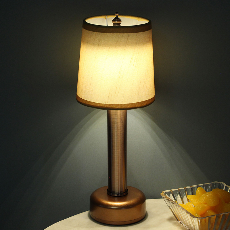 简约led充电布艺酒吧台灯KTV夜总会啡啡厅氛围装饰小夜灯清台桌灯