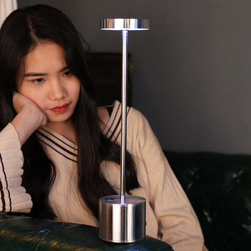 led充电酒吧台灯咖啡厅不锈钢