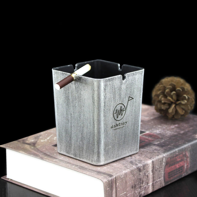 塑料烟灰缸定制防风印logo定做酒店网咖ktv餐厅广告防摔商用烟缸